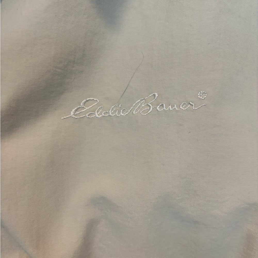 Vintage Eddie Bauer Men's Polartech Light Tan Windbreaker 164 Sale - Picture 4 of 8